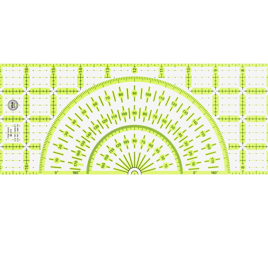 RA424|Omnigrid Protractor Ruler, 4
