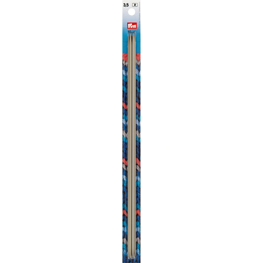 191558|Prym 12" Double Point Aluminum Knitting Needles, 3.5mm