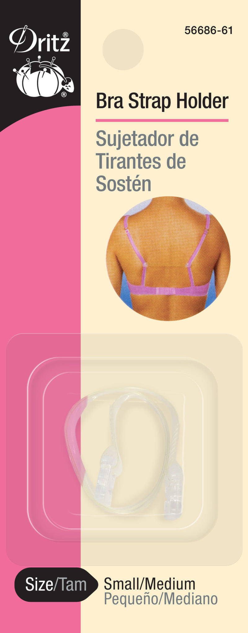 Load image into Gallery viewer, 56686-61|Dritz Bra Strap Holder, Small/Medium, Clear