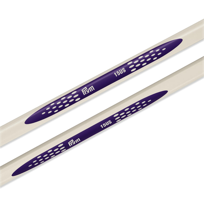 Cargue la imagen en el visor de la galería, 57036|Prym 14" Ergonomic Single Point Knitting Needles, US 15 10mm)