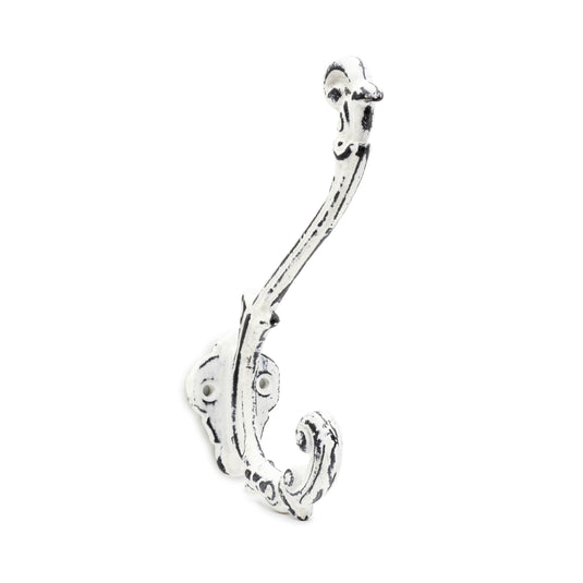 47087|Dritz Metal Baroque Wall Hook, White