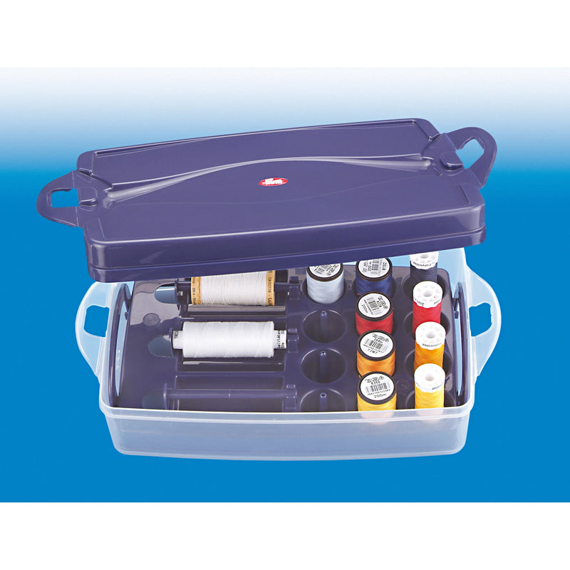 Load image into Gallery viewer, 612406|Prym Click Box with Thread Sorting Inserts, Clear