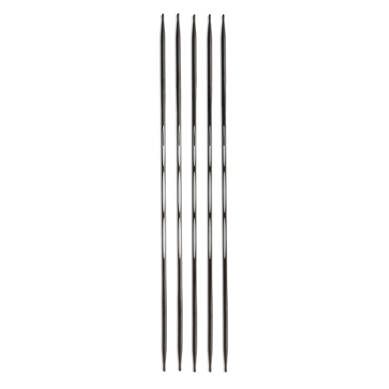 Cargue la imagen en el visor de la galería, 194221|Prym 8" Ergonomic Double Point Knitting Needles, Carbon, 2.5mm
