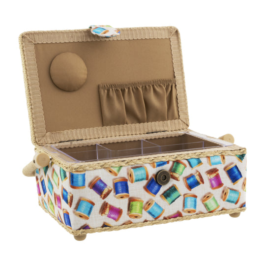 Z10010-22257|Dritz Rectangular Sewing Basket, Small