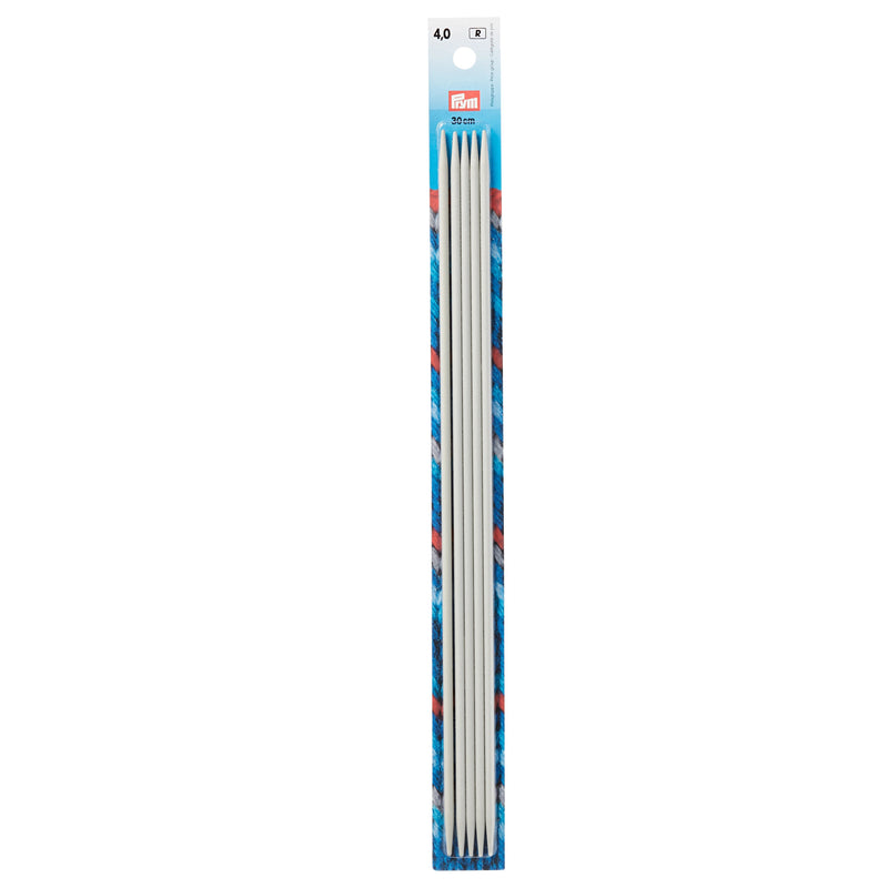 Load image into Gallery viewer, 191559|Prym 12" Double Point Aluminum Knitting Needles, 4mm