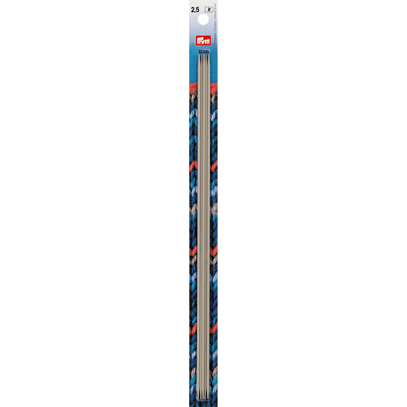 Load image into Gallery viewer, 191556|Prym 12" Double Point Aluminum Knitting Needles, 2.5mm
