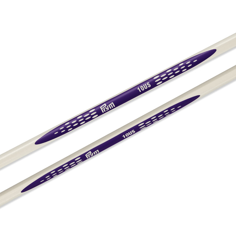Cargue la imagen en el visor de la galería, 57032|Prym 14" Ergonomic Single Point Knitting Needles, US 10 (6mm)