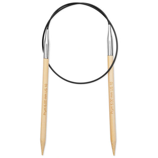 222550|Prym 24" (60 cm) Circular Bamboo Knitting Needles, US 10 (6 mm)