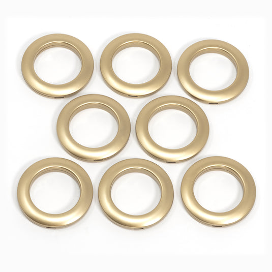 44364|Dritz 1-9/16" Plastic Curtain Grommets, Matte Gold, 8 Sets