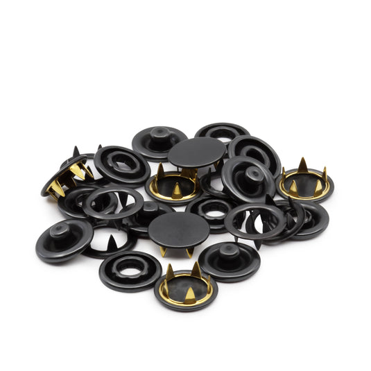 981-1|Dritz 5/8" Heavy Duty Snap Fasteners, 6 pc, Black