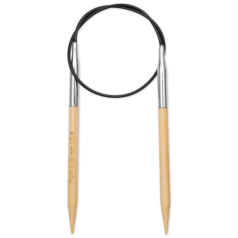 Cargue la imagen en el visor de la galería, 222528|Prym 16" (40 cm) Circular Bamboo Knitting Needles, US 8 (5 mm)