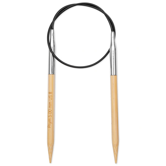 222528|Prym 16" (40 cm) Circular Bamboo Knitting Needles, US 8 (5 mm)