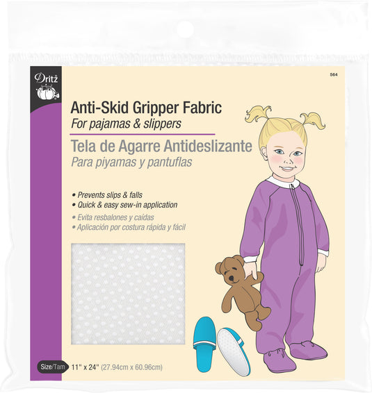 564|Dritz Anti-Skid Gripper Fabric, White, 11