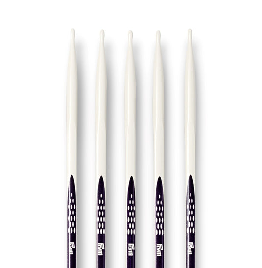 57055|Prym 8" Ergonomic Double Point Knitting Needles, US 8 (5mm)