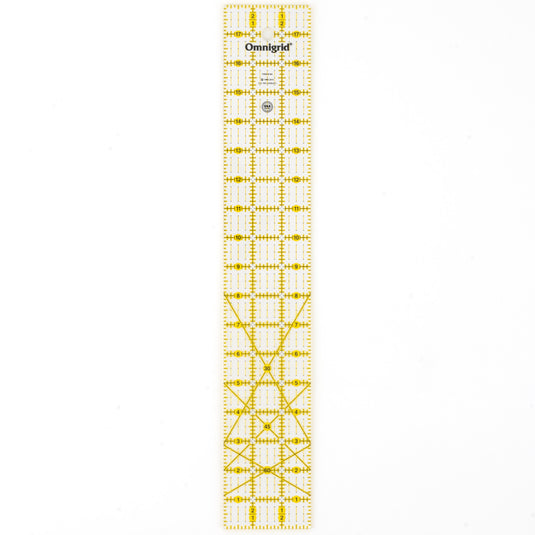 R18A|Omnigrid Rectangle Ruler with Angles, 3" x 18"