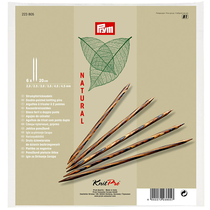 Load image into Gallery viewer, 223805|Prym Double-Pointed Knitting Needles Set, Natural, 2-4.5mm
