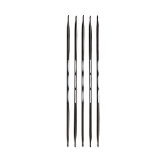 194182|Prym 6" Ergonomic Double Point Knitting Needles, Carbon, 3mm