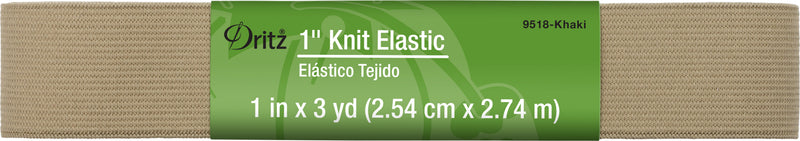 Cargue la imagen en el visor de la galería, 9518-KHAKI|Dritz 1" Knit Elastic, Khaki, 3 yd