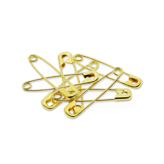 1466|Dritz 2" Quilters Brass Safety Pins, Brass, 20 pc