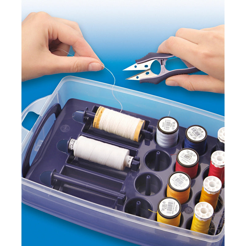 Load image into Gallery viewer, 612406|Prym Click Box with Thread Sorting Inserts, Clear