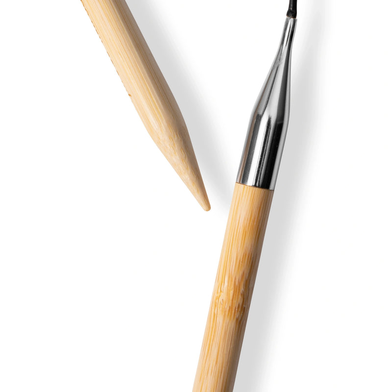 Cargue la imagen en el visor de la galería, 222532|Prym 16" (40 cm) Circular Bamboo Knitting Needles, US 11 (8 mm)