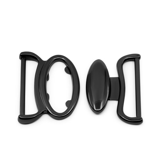 195-33|Dritz Oval Fashion Buckle, Gunmetal