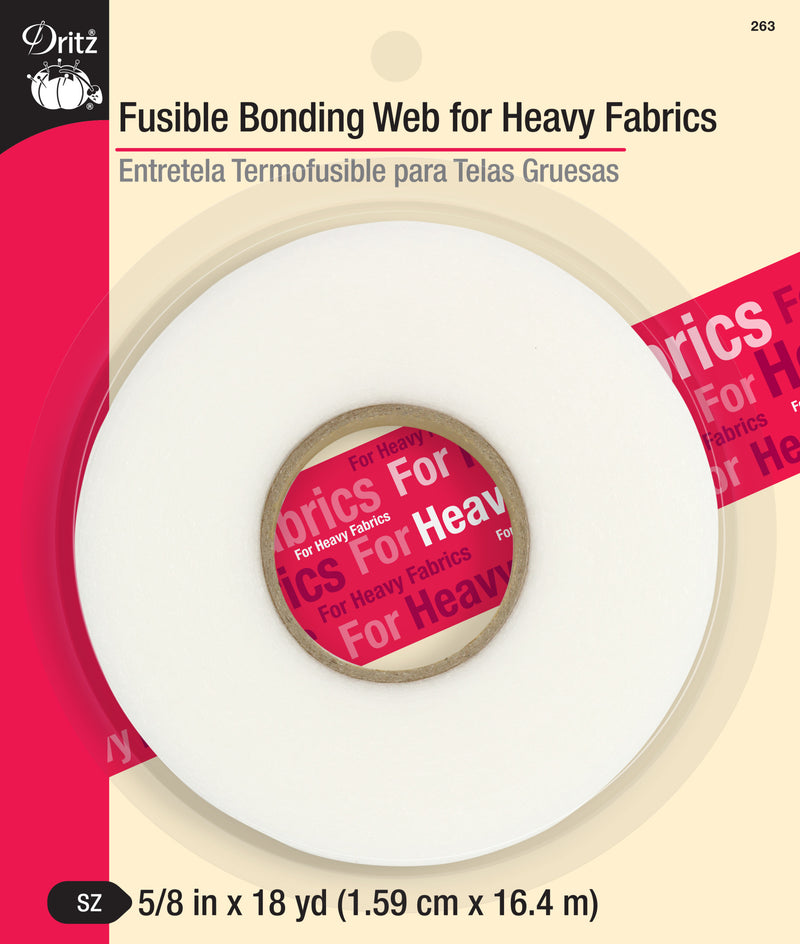 Load image into Gallery viewer, 263|Dritz 5/8" Fusible Bonding Web for Heavy Fabrics, White, 18 yd
