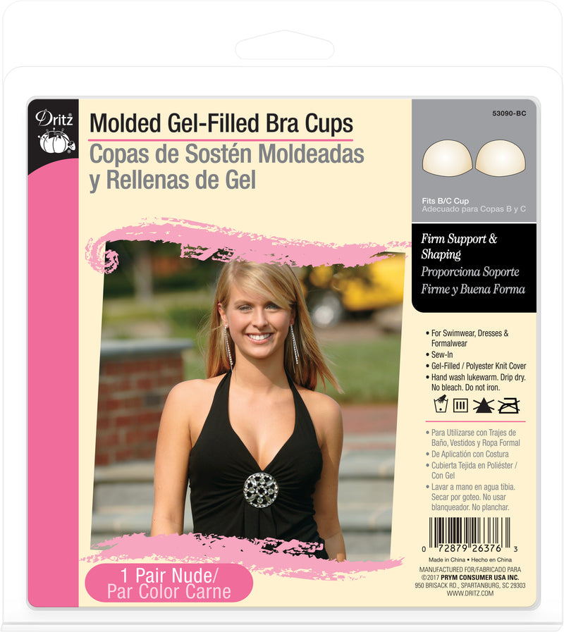 Load image into Gallery viewer, 53090-BC|Dritz Molded Gel-Filled Bra Cups, Beige, B/C Cup