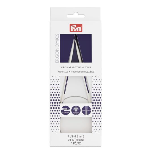 57078|Prym 24" Ergonomic Circular Knitting Needles, US 7 (4.5mm)