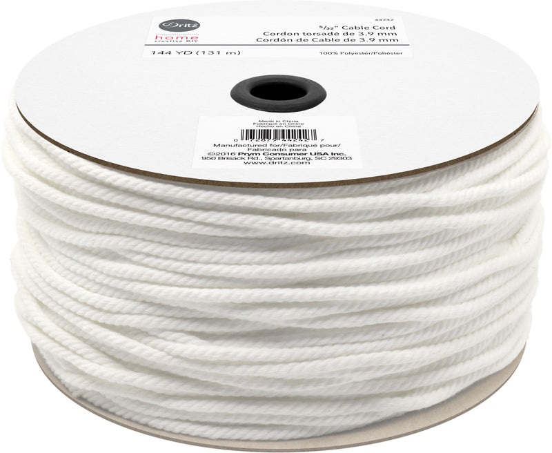 Load image into Gallery viewer, 44242|Dritz 5/32" Cable Cord, White, 144 yd