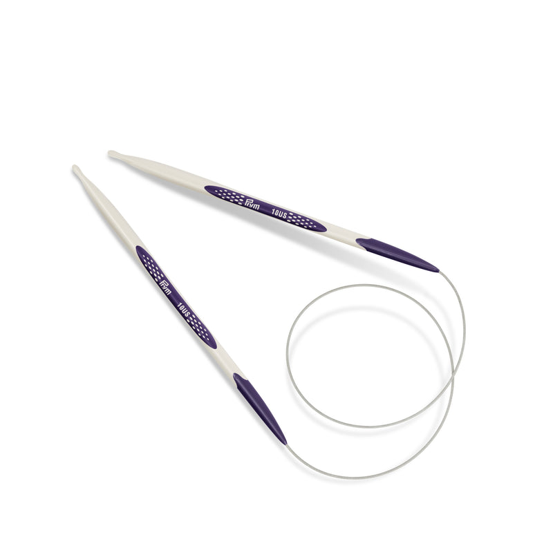 Cargue la imagen en el visor de la galería, 57080|Prym 24" Ergonomic Circular Knitting Needles, US 10 (6mm)