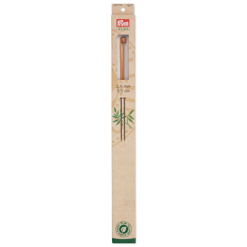 Load image into Gallery viewer, 222123|Prym 13" Single Point Bamboo Knitting Needles, 2.5mm