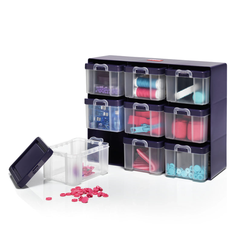 Chargez l'image dans la visionneuse de la galerie, 612399|Prym Organizer Box, Clear, 9 Compartments