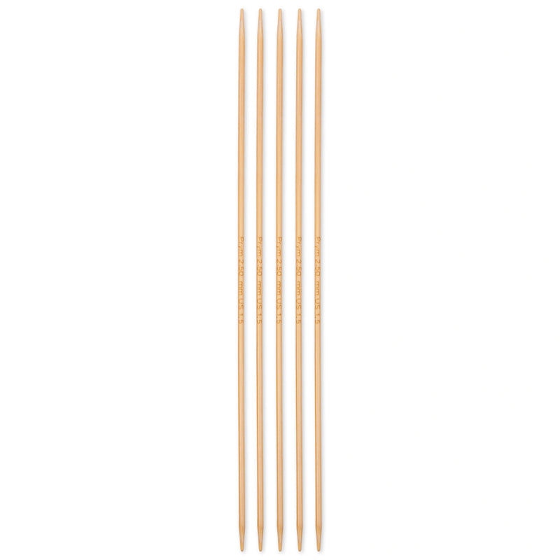 Load image into Gallery viewer, 222211|Prym 8" Double Point Bamboo Knitting Needles, 2.5mm