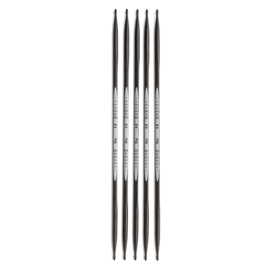 194224|Prym 8" Ergonomic Double Point Knitting Needles, Carbon, 4.0mm