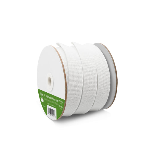 9410W|Dritz 3/4" Underwear & Pajama Elastic, White, 20 yd