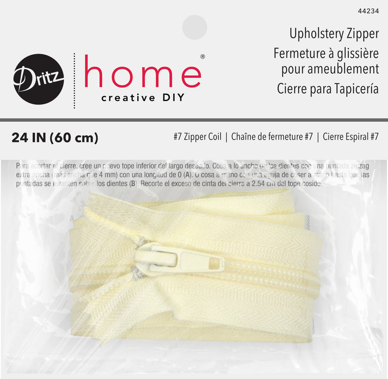 Cargue la imagen en el visor de la galería, 44234|Dritz Upholstery Zipper, Cream, 24"