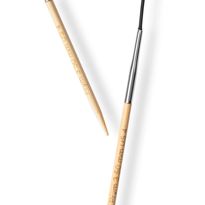 Cargue la imagen en el visor de la galería, 222525|Prym 16" (40 cm) Circular Bamboo Knitting Needles, US 4 (3.5 mm)