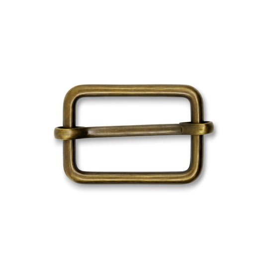 726-38|Dritz 1" Adjustable Slide Buckles, Antique Brass, 2 pc