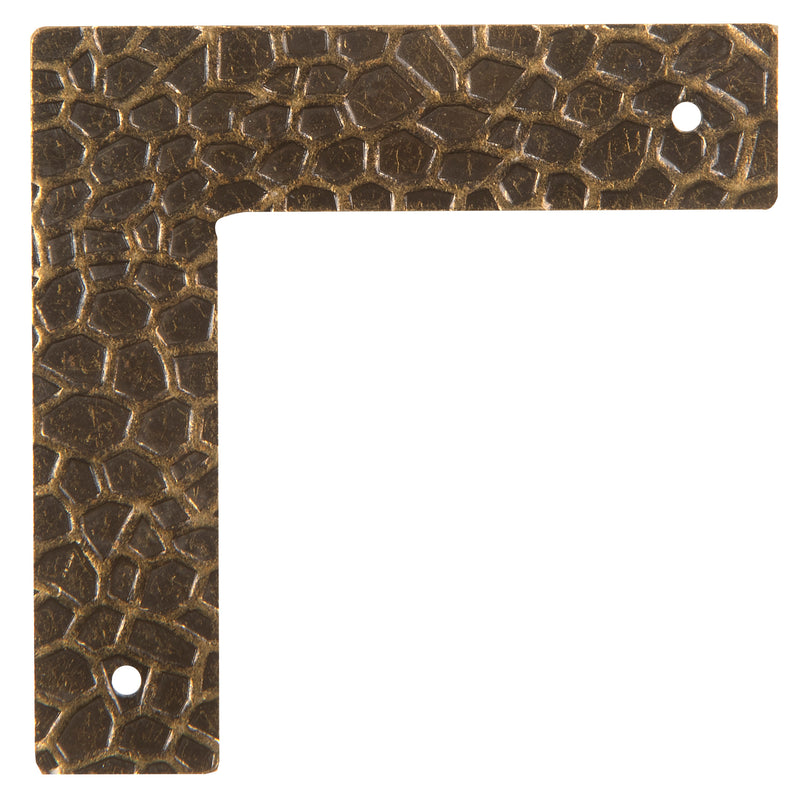 Load image into Gallery viewer, 44794-38|Dritz Textured Campaign Corners, Small, Antique Brass, 4 pc