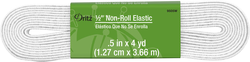 Cargue la imagen en el visor de la galería, 9505W|Dritz 1/2" Non-Roll Elastic, White, 4 yd