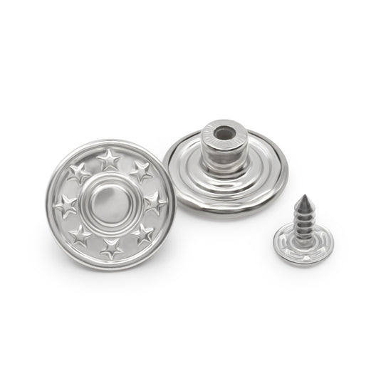 4-65|Dritz Jean Buttons, 6 pc, Nickel