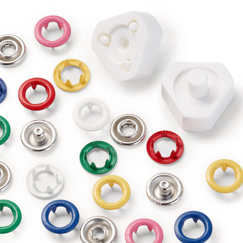 Load image into Gallery viewer, 390740|Prym PL JERSEY 8 mm multi-colored with tools 60pc