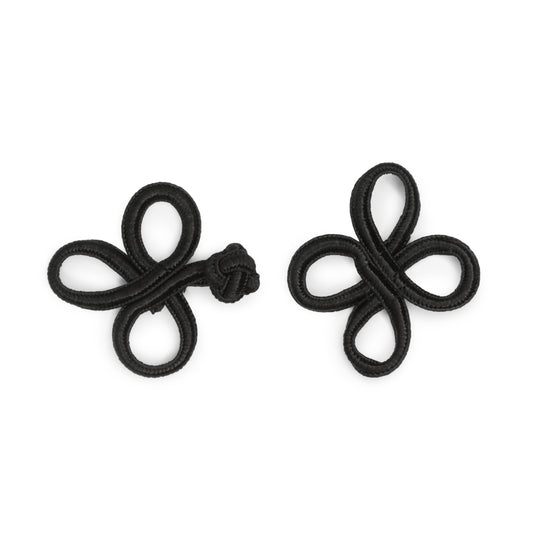 496|Dritz 3" Frog Closure Set, Black