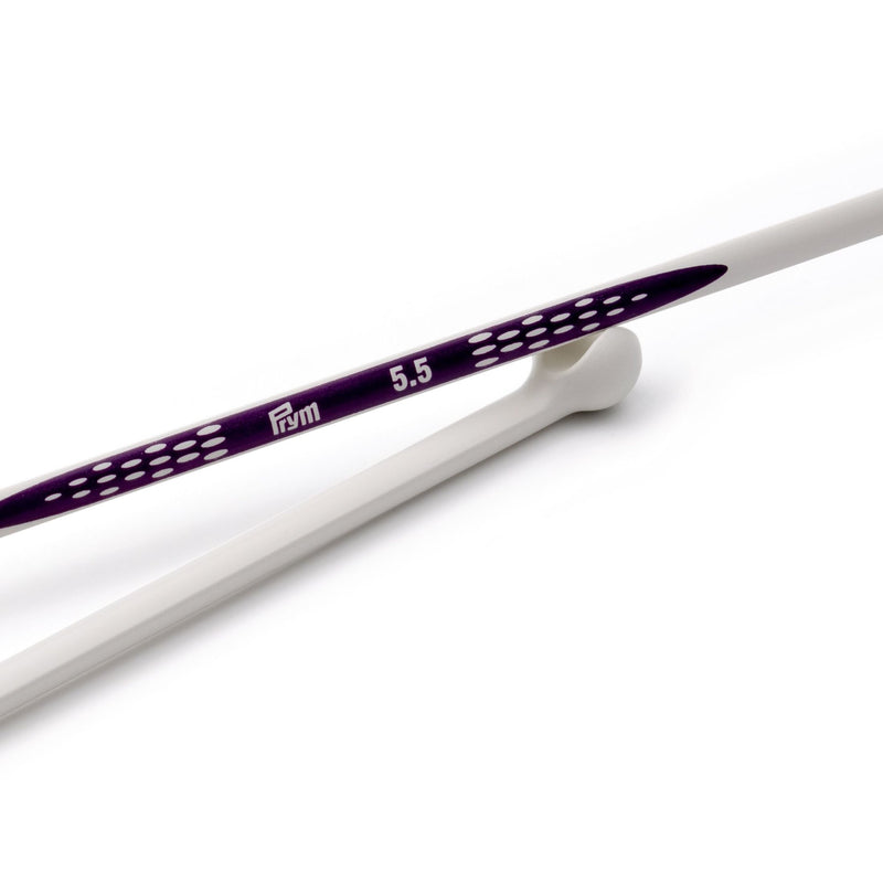 Cargue la imagen en el visor de la galería, 190307|Prym 12" Ergonomic Single Point Knitting Needles, 5.5mm