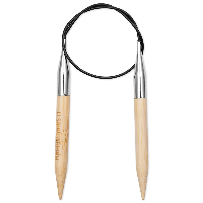 Cargue la imagen en el visor de la galería, 222532|Prym 16" (40 cm) Circular Bamboo Knitting Needles, US 11 (8 mm)