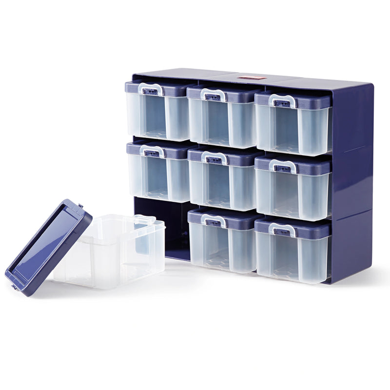 Chargez l'image dans la visionneuse de la galerie, 612399|Prym Organizer Box, Clear, 9 Compartments