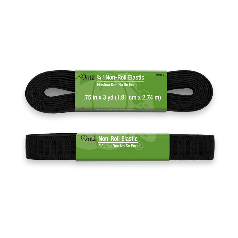 Load image into Gallery viewer, 9506B|Dritz 3/4" Non-Roll Elastic, Black, 3 yd