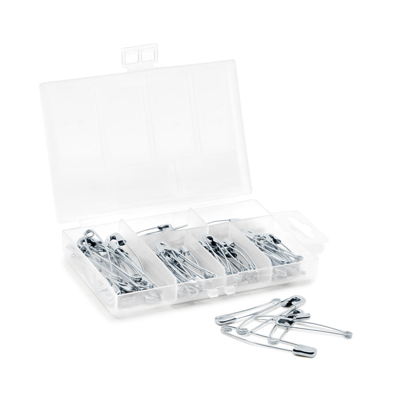 Load image into Gallery viewer, 3328|Dritz Assorted Curved Safety Pins &amp; Storage Box, 90 pc