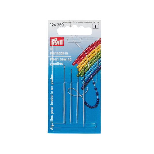 124350|Prym Pearl Sewing Hand Needles, No. 10 & 12, 4 pc